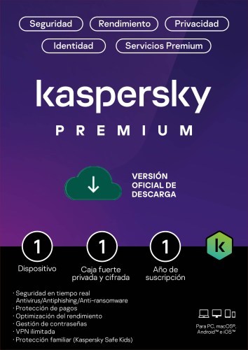 Kaspersky Premium Para 1 PC por 1 Año